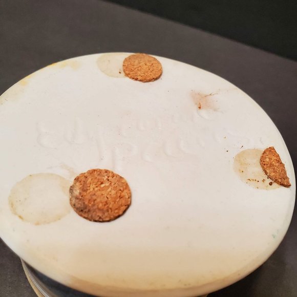 Edgecomb Potters Studio Pottery Bowl, Handmade Side Handle Dish, Beige Purple - Picture 4 of 8